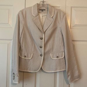 Ann Taylor Seersucker Blazer